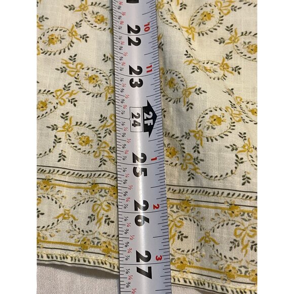 Max Studio London 1X Floral Yellow & White Boho Blouse With Puff Sleeves New - Picture 6 of 12